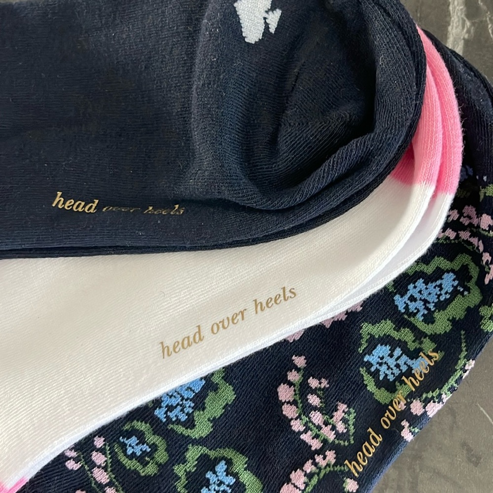 🔥🔥🆕♠️KATE SPADE 3PR PK NO SHOW SOCKS - Picture 3 of 4